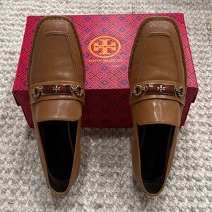 Tory Burch Perrine Loafer Leather in Caramel Corn